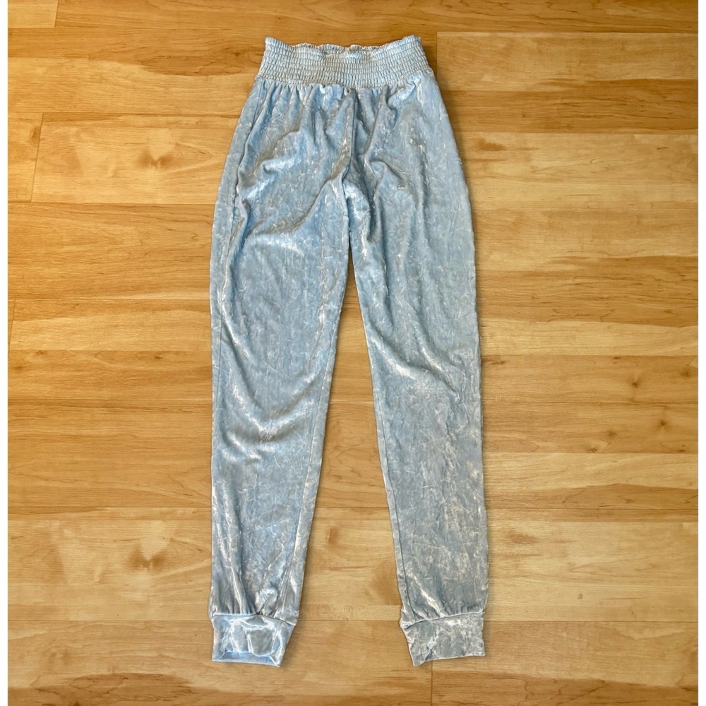 Weekend Edition Baby Blue Velvet Joggers